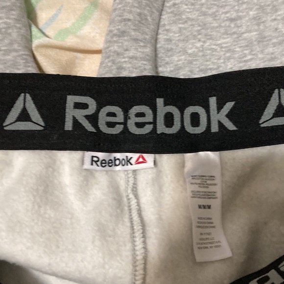 NWT Reebok Fleece Grey Heather Slim Pants Size Medium - Picture 9 of 11